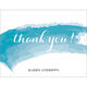 Turquoise Watercolor Swash Foldover Note Cards Image 3 of 3